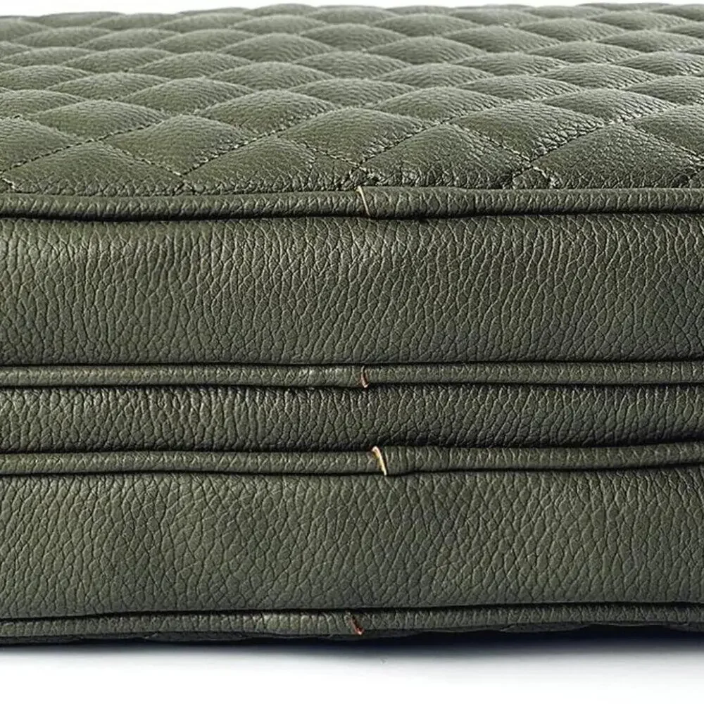 Ms Lovely Vegan Leather Cosmetics Travel Bag Olive Green NEW